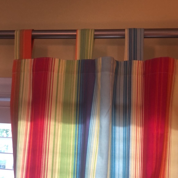 Colorful Striped Drapes by Wamsutta - Picture 3 of 7